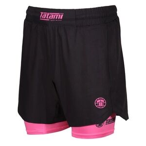 Tatami Dual Layer Grappling Shorts Lined shorts - Pink/Black Men’s Large